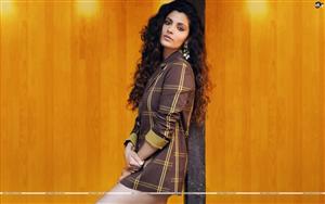 Saiyami Kher stunningly donning a check one-piece